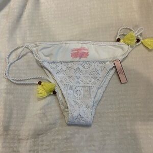 Victoria’s Secret Crochet Bikini Bottom with Tassels